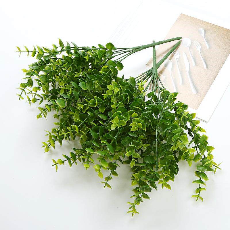 Artificial Flowers Plants Long Stem Plastic Persian Eucalypt - 实物图