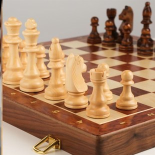 Chess solid wood high gradesuit large folding chessboard棋盘