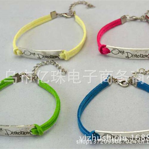 Popular One direction Brlet Velvet Brlet Leather String Brle
