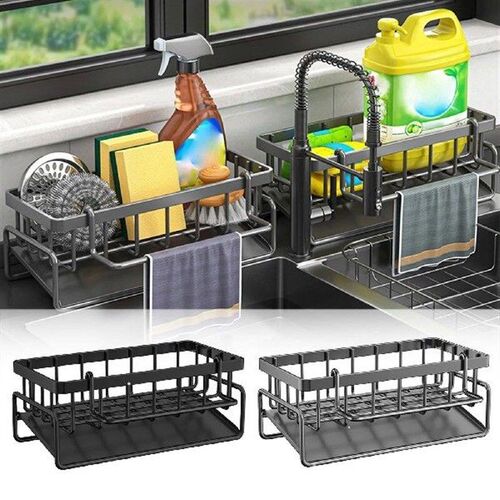 Metal Versatile Kitchen Dish Rack Kitchen Dish Soap Brush