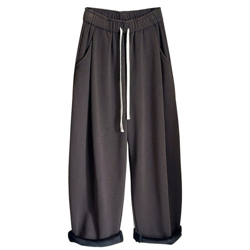 仿羊绒软糯弯刀裤女秋冬季加绒