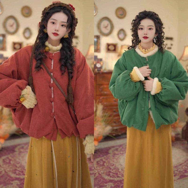 2025冬复古灯芯绒两面穿外套女宽松显瘦百搭羊羔毛保暖短外套棉衣,女装/女士精品,羊绒衫,淘宝优惠券,粉丝福利购,淘宝优惠卷