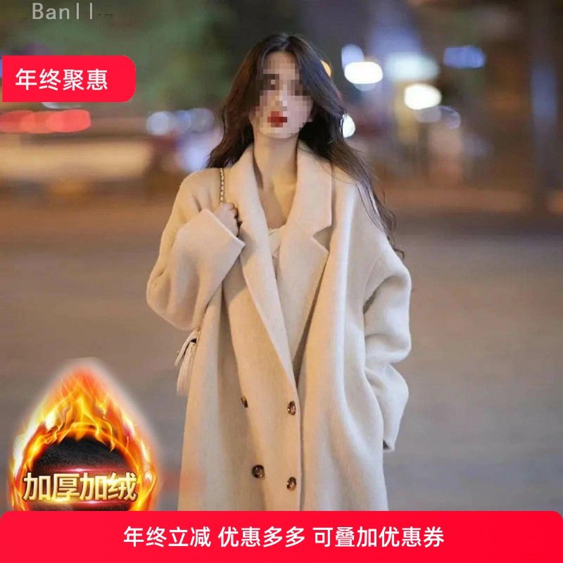 加夹棉加里）小香风高档毛呢大衣女中长款秋冬季加厚新款呢子外套,女装/女士精品,大码呢大衣,淘宝优惠券,粉丝福利购,淘宝优惠卷