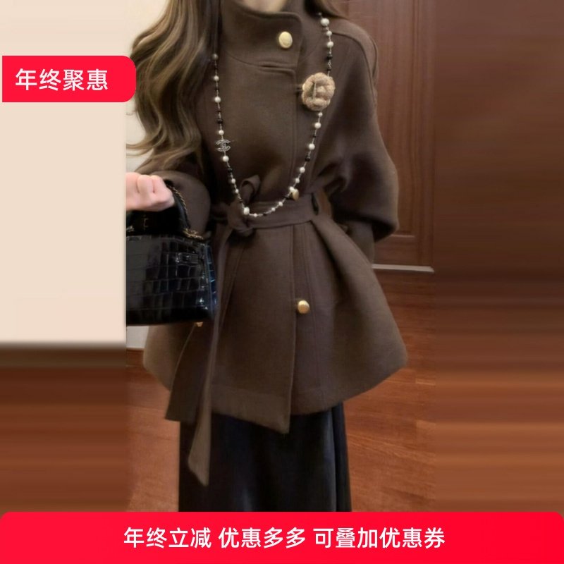 毛衣外套女秋冬季2025新款小香慵懒高级感绝美假两件针织开衫上衣,女装/女士精品,毛呢外套,淘宝优惠券,粉丝福利购,淘宝优惠卷