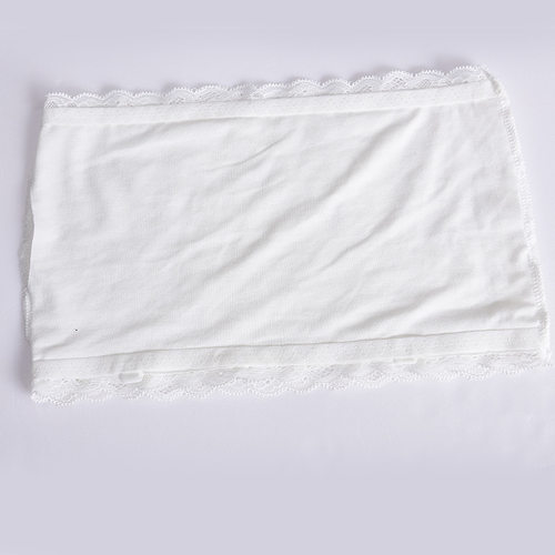 薄款蕾丝一字抹胸防走光一片式