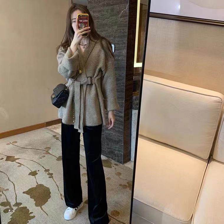 冬季毛衣阔腿裤套装女洋气减龄时尚气质网红炸街小香风两件套,女装/女士精品,时尚套装,淘宝优惠券,粉丝福利购,淘宝优惠卷