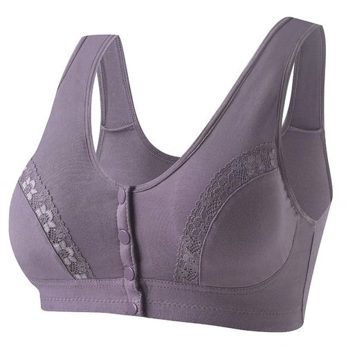 纯棉中老年文胸钢圈妈妈内衣女