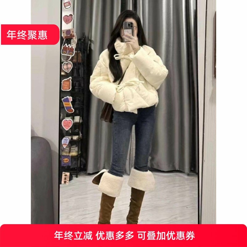 短款羽绒棉服女2025年新款冬季新中式棉袄韩系小个子棉衣夹棉外套,女装/女士精品,大码棉服,淘宝优惠券,粉丝福利购,淘宝优惠卷