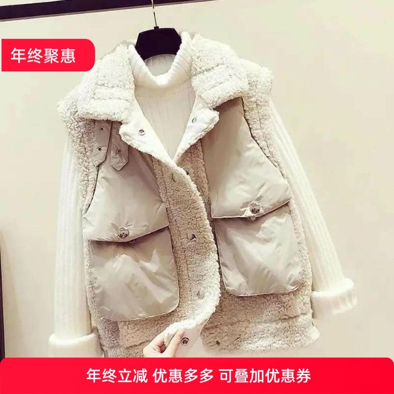 秋冬新款小个子减龄羽绒棉马甲加绒卫衣休闲毛呢裤三件时尚套装女,女装/女士精品,时尚套装,淘宝优惠券,粉丝福利购,淘宝优惠卷