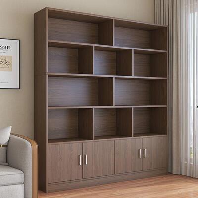 柜架一体靠办公室GKA客厅收纳柜家墙用置物书学生木柜子落地书架