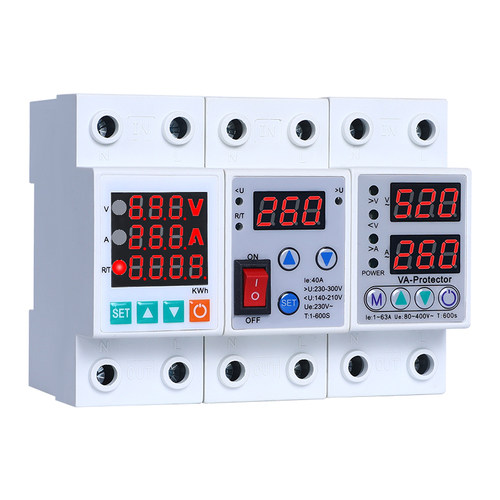 自复式闪过欠压保护器开关家用自动复位过压欠压3