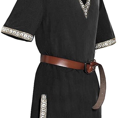 S-6XL Halloween Medieval Costume Viking Pirate Shirt Adult K