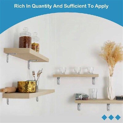 1/10pcs 90 Degree Angle Brackets Cabinet Stainless Steel