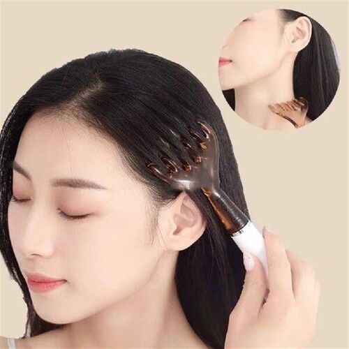 Six-Claw Head Meridian Massage Comb Wide Tooth Handheld