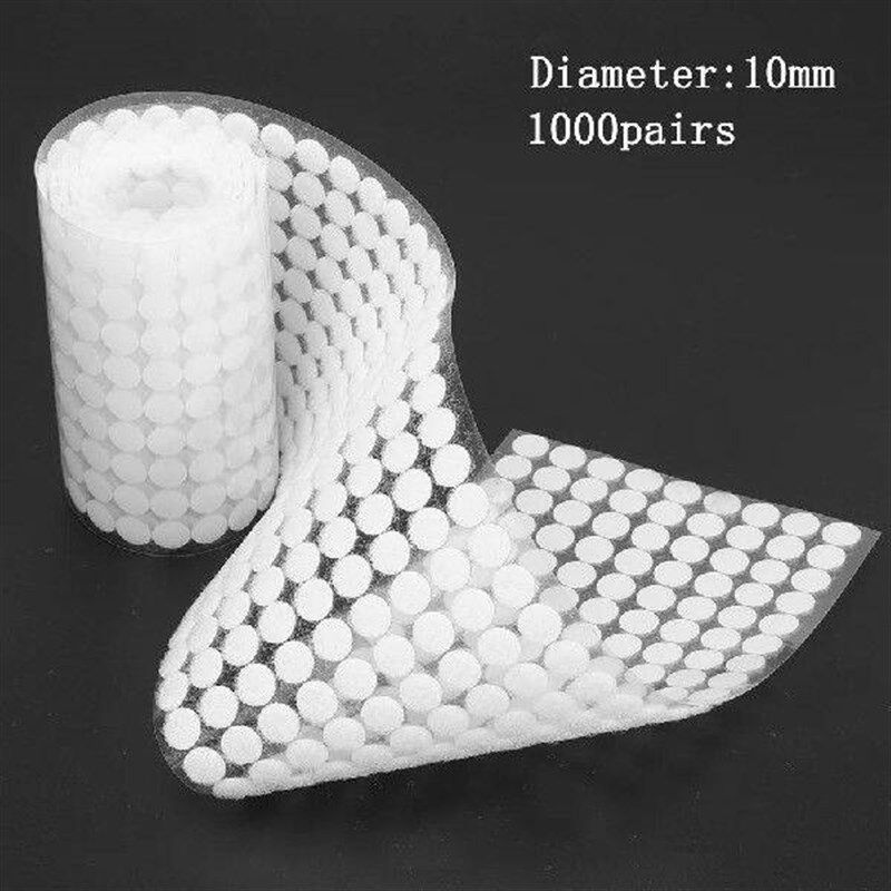 1000 Pairs Double-Sided Adhesive Fastener Tape Hooks Dot - 实物图