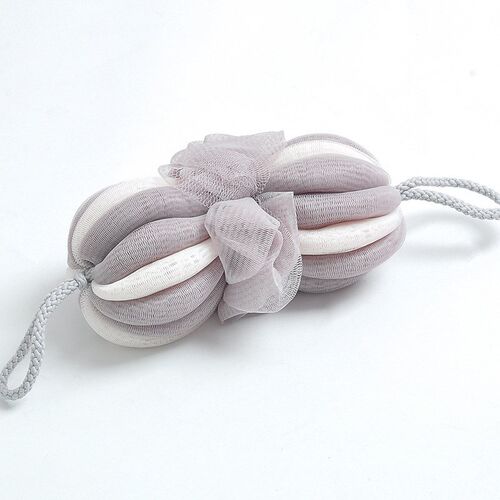 Large colored pumpkin bath ball Long strip bath flower bath