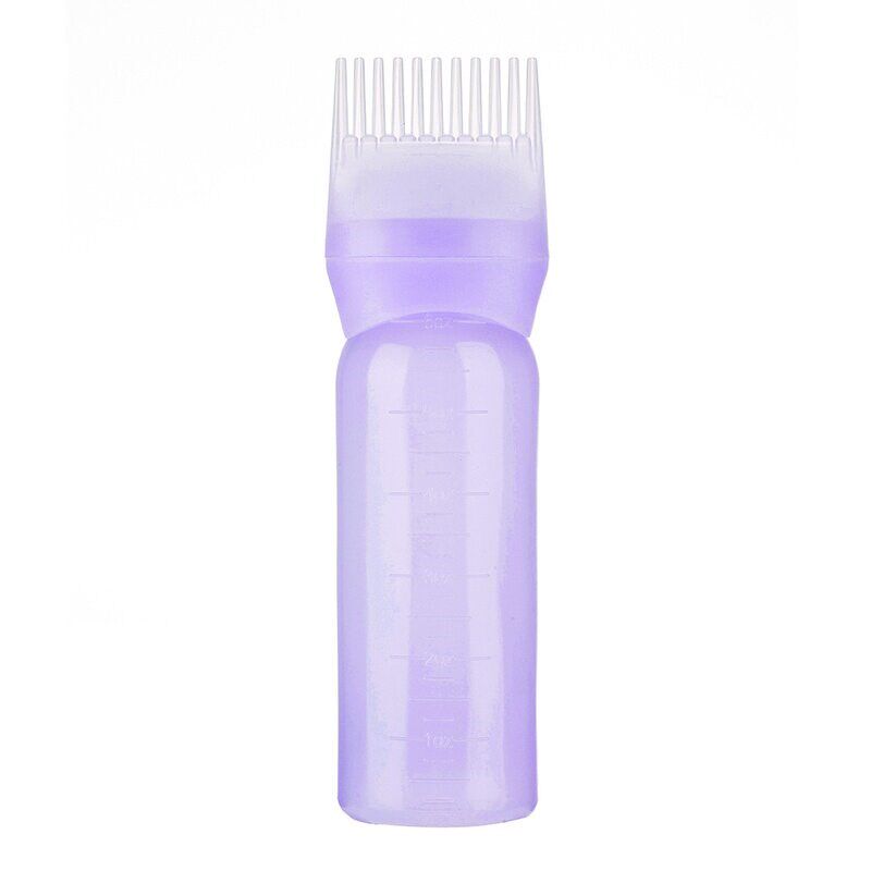 120ml Multicolor Plastic Hair Dye Refillable Bottle Applicat