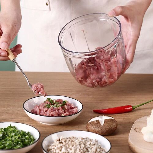 Multi Meat Mincer Garlic Chopper Onion Cutter Rotate Kitchen