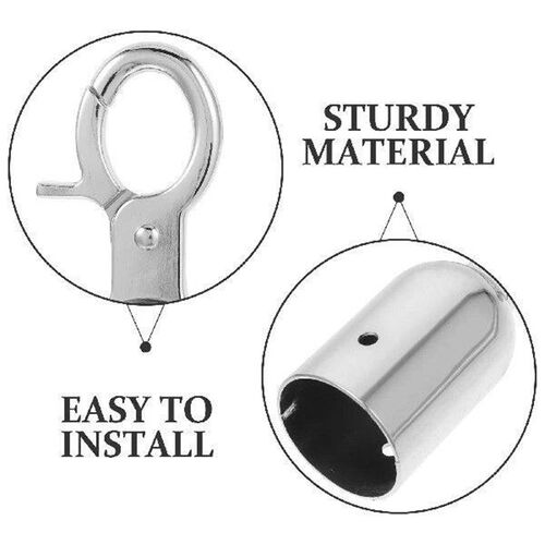 2pcs Cord Stopper Decking Rope Stopper Stainless Steel End