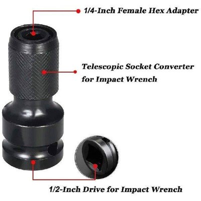 Adaptive Universal Wrench Adapter Socket Ratchet Torque