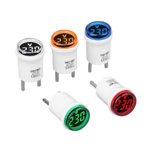 LED Digital Voltmeter Round voltages Tester Meter for Easy