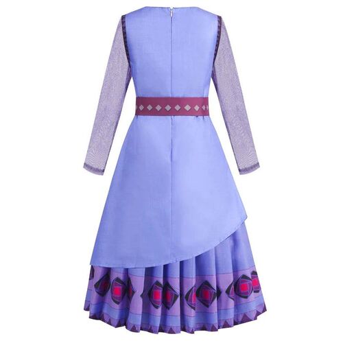 Asha Cosplay Wish Dress for Girls Carnival Christmas