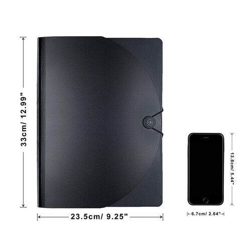 Expanding File Folder A4 Letter Size Portable Docut Holder w
