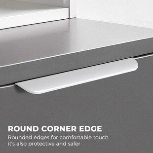 White Hidden Cabinet Pulls Drawer Knobs Long Pull Hidden跨境