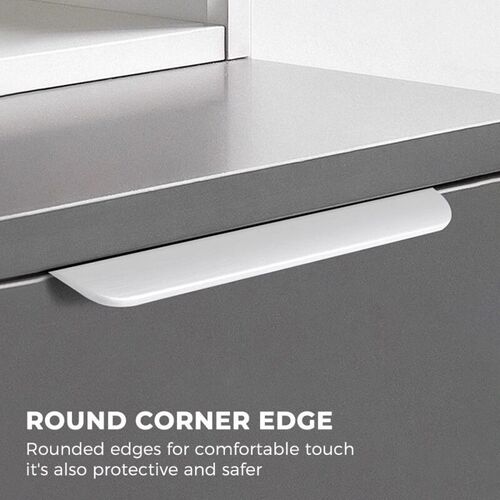 White Hidden Cabinet Pulls Drawer Knobs Long Pull Hidden跨境