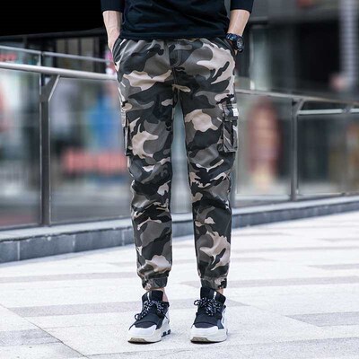 Camouflage Covers Mens Loose Spring and Summer Thin Ins ten