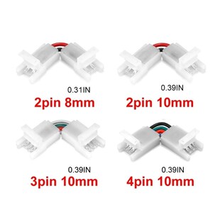 Shape Pin Packs Strip 10mm LED Connectors Sol