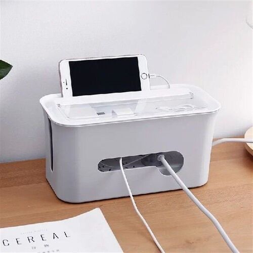 Multifunction Desktop Organizer Power Strip Wire Storage