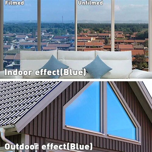 60/40x500Cm One Way Mirror Window Film Privacy Sun Blocking