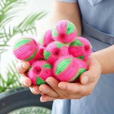 12/6pcs Washing Machine Hair Filter Floating Pet Fur Lint Re