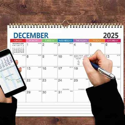 18 Monthly Wall Calendar 2025-2026 Wall Calendar Large