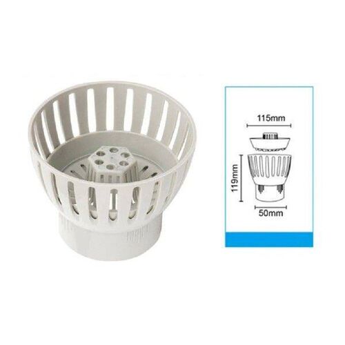 50/75/90/110mm Filter Koi Pond Drain Skimmer Easy Leaf