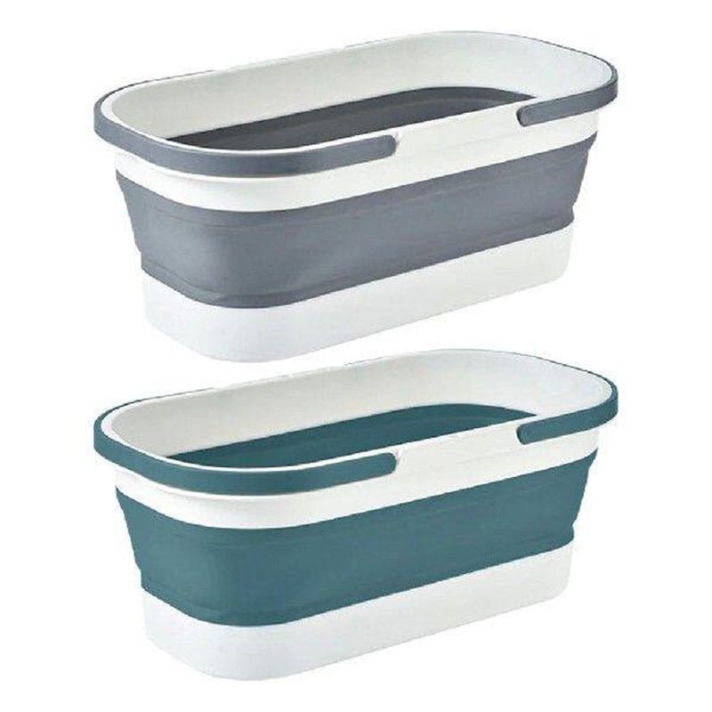 Large Capacity Barrel with Wheel Collapsible Wash Bucket - 实物图