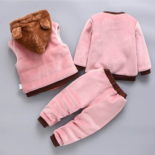 Baby Boys And Girls Clothing Set Tricken Fleece Children Hoo