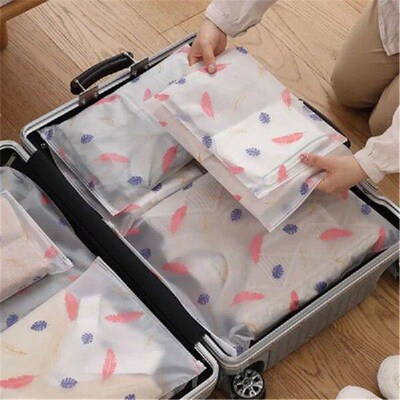 Translucent Portable Travel Storage Bag Clothes Underwear