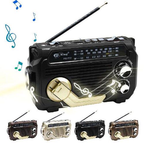 Hand Crank Emergency Radio Portable Weather Radio with BT