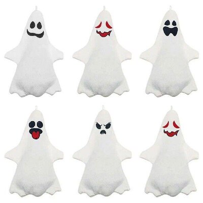 Funny Plush Halloween Ghost Ornaments Moving LED Moving