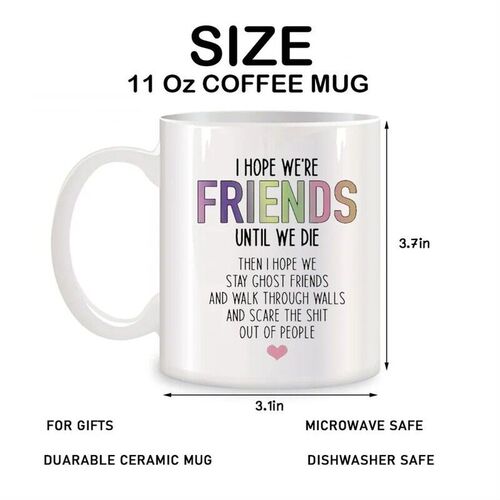 Friendship gift idea, for the best girlfriend, ceramic teacu
