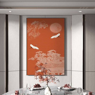 Living Room Entrance Background Wall Decorative Painting Lan