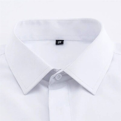 Mens Classic French Cuffs Solid Dress Shirt vered Placket F