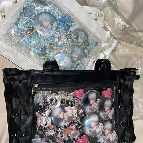 Inner  jk ribbon ita bag large capacity bow wmen shoulder ba