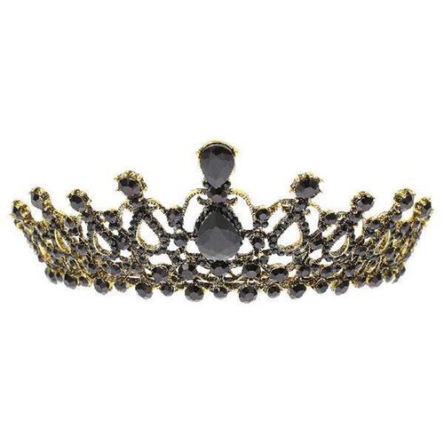 Baroque Crown Groom Decoration Retro Alloy Rhinestone