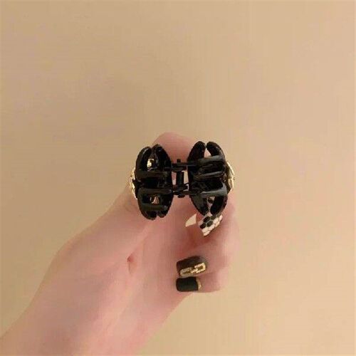 Small Hair Claw French Style Hair Side Clip Back Head Spoon