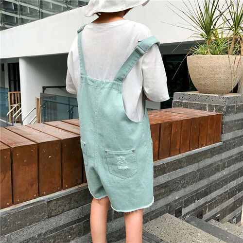 Rompers Women Summer Kawaii Chic Loose High Student Simple A