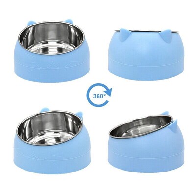 Cute Dog And Cat Bowl To Protect The Cervical Spine 15 Degre