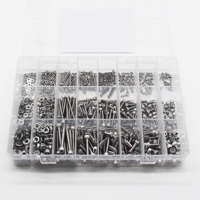 Bolt and Nuts Hex Hexagon Socket Screw Set M3-M5 Stainless S